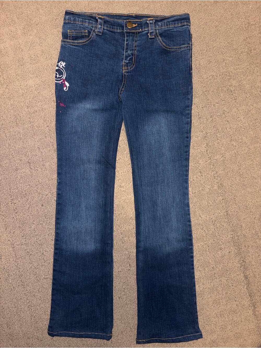 Miss.Keeko Classic Dark Blue Partly Faded(as seen in photo)Women's Jeans size 12